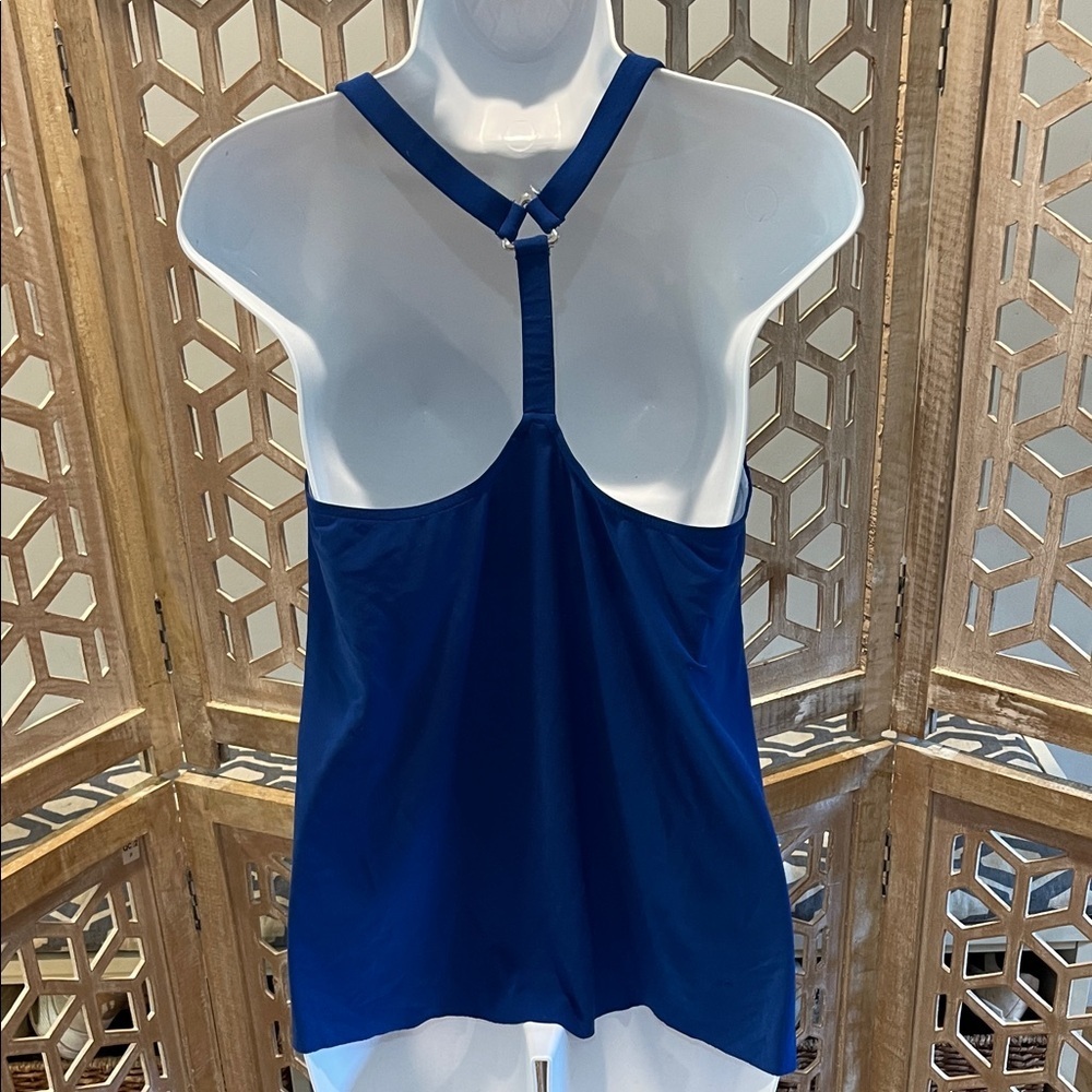 Aqua Green Coloeful Swim Top - Picture 5 of 10